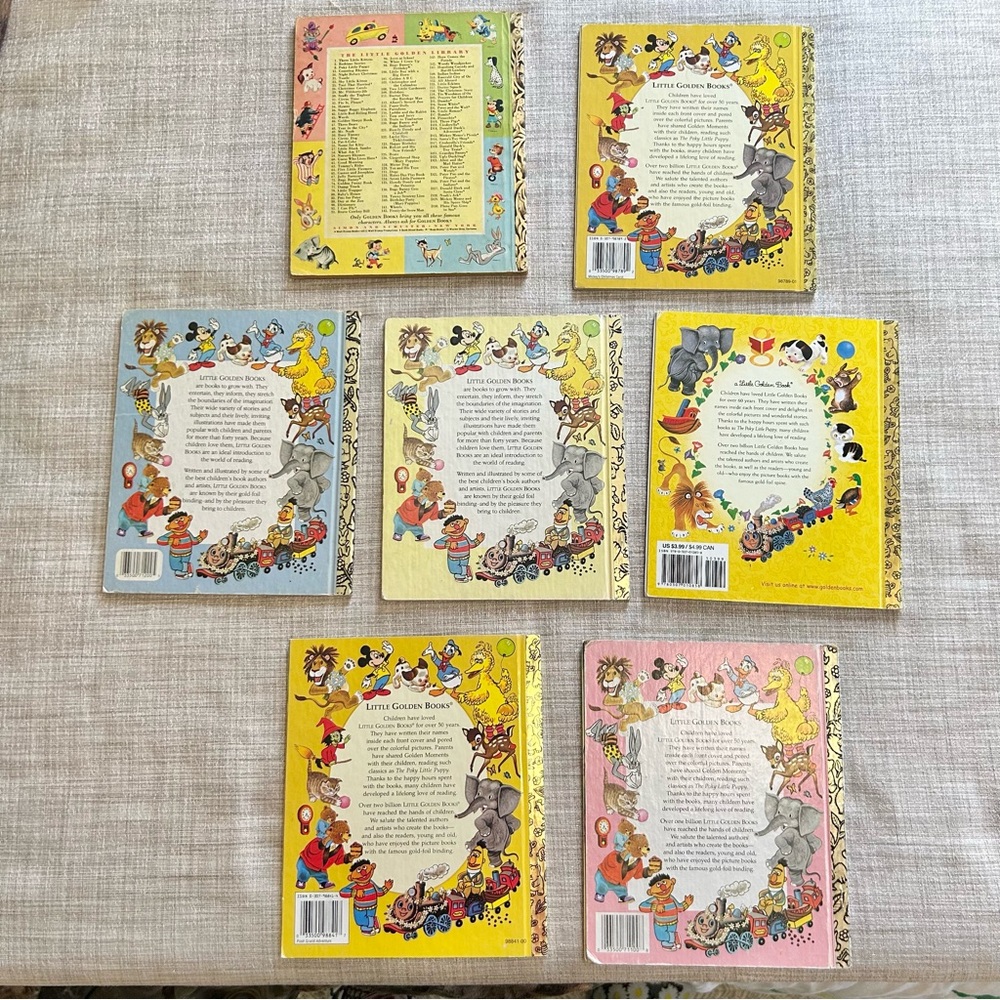 Classic Disney Golden Books bundle; Winnie the Pooh, Mickey Mouse & Sesame St. - Picture 2 of 2